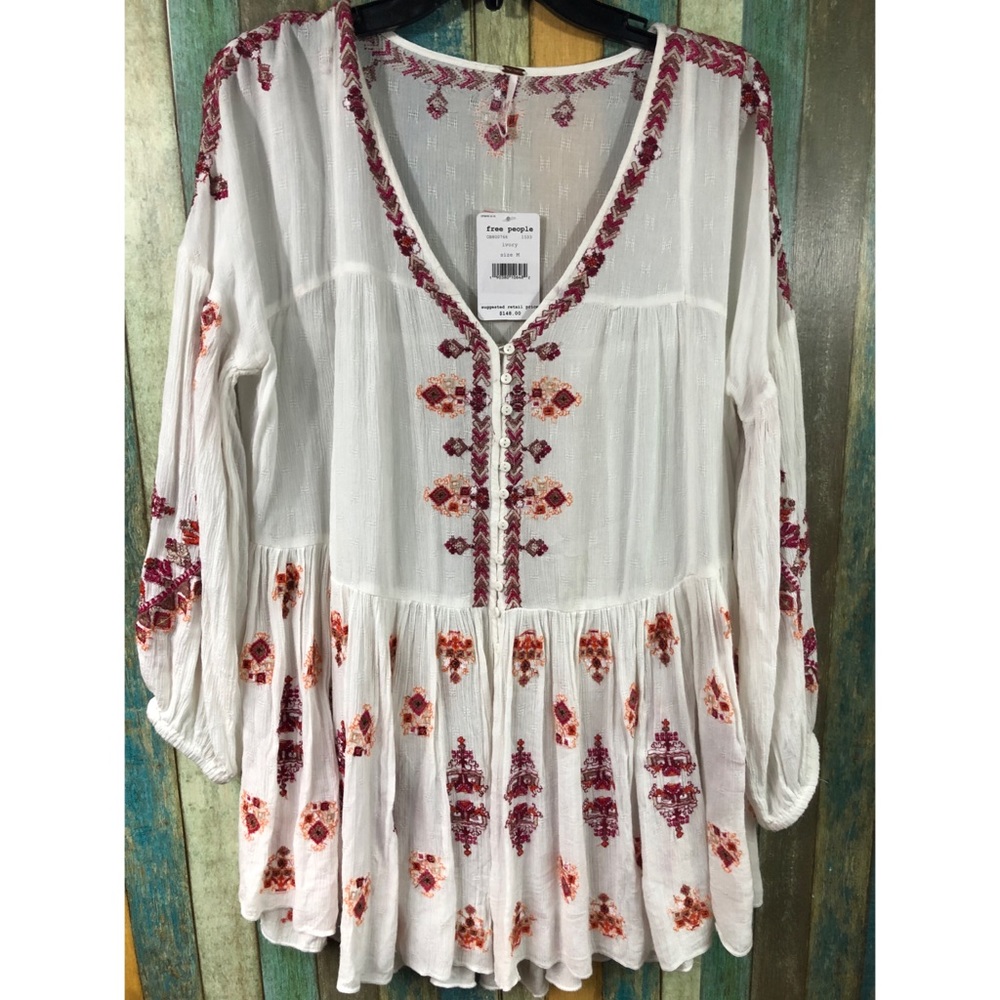 Free People Arianna Tunic in Ivory - Picture 3 of 5